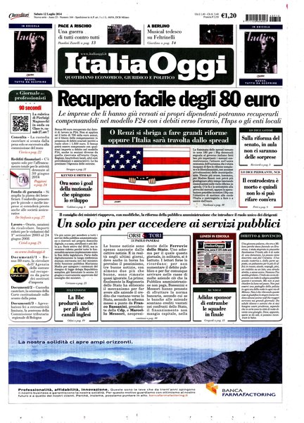 Italia oggi : quotidiano di economia finanza e politica